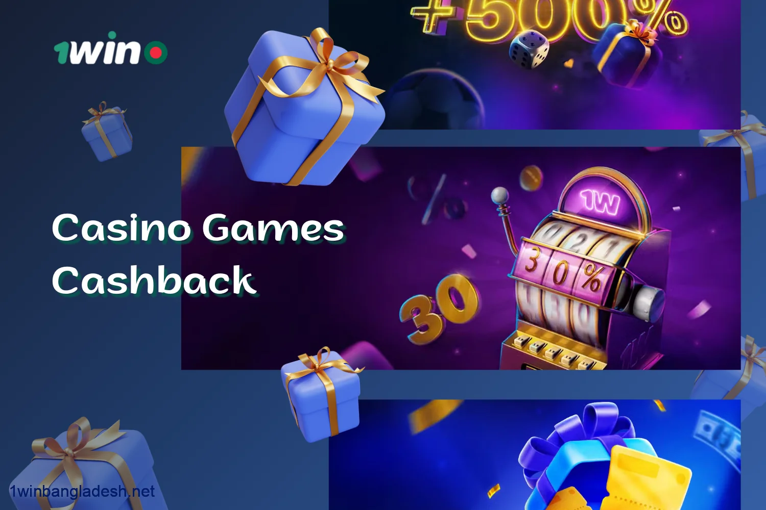 Players at 1win casino Bangladesh have the opportunity to receive a portion of their lost bet amount back while playing slots and other games on the website